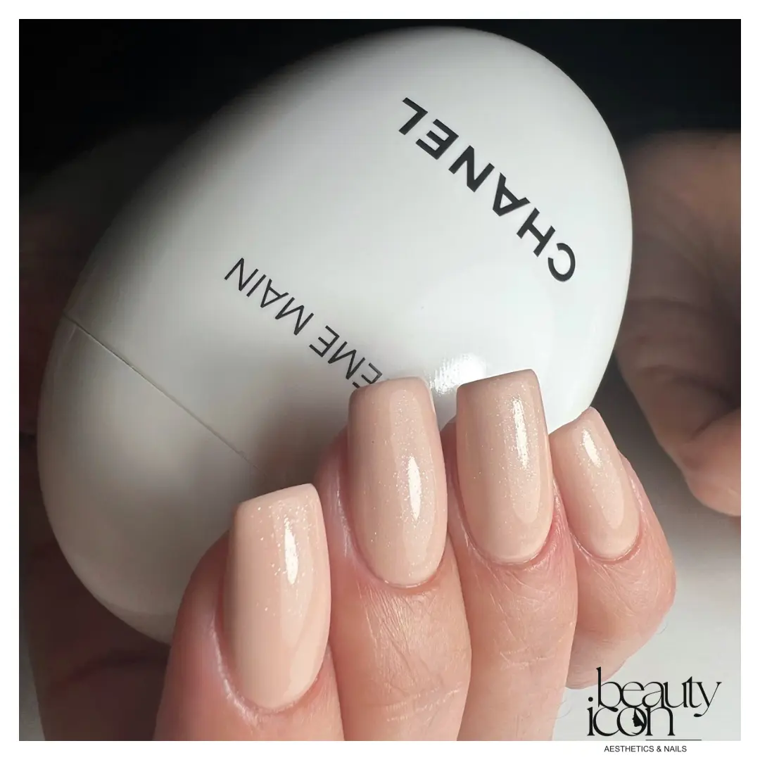 Hard gel infill - client work at Beauty Icon Solihull