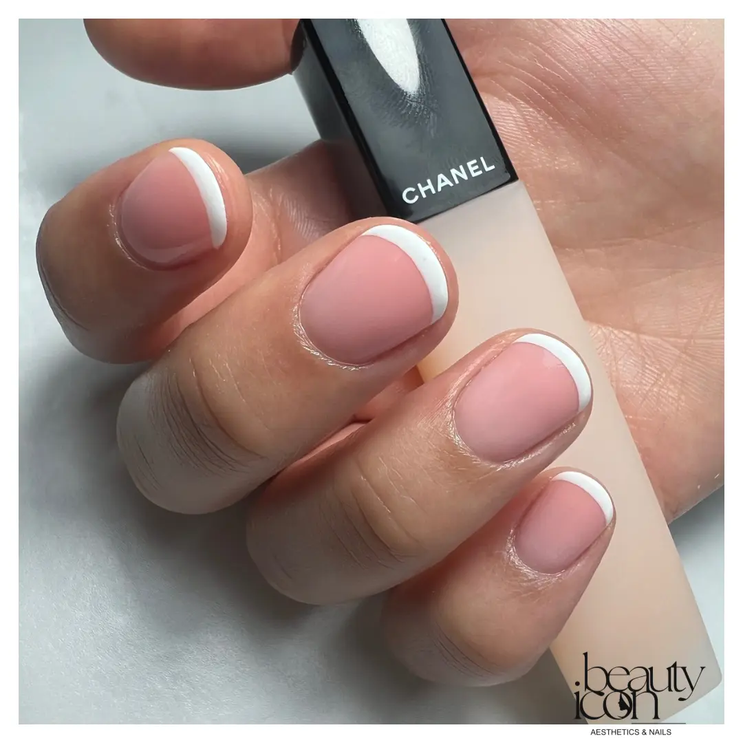 Gel polish manicure - client work at Beauty Icon Solihull