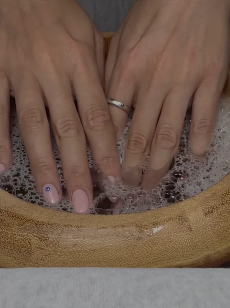 SPA manicure - client work at Beauty Icon Solihull